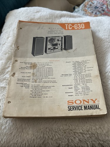 Sony 630 reel - reel, to