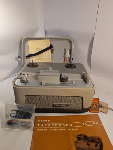 Vintage sony 102 tapecorder - vintage,