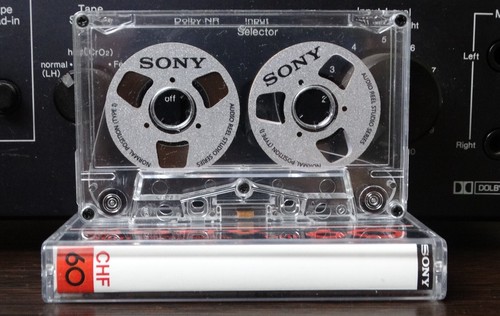 Audio cassette sony silver - cassette,